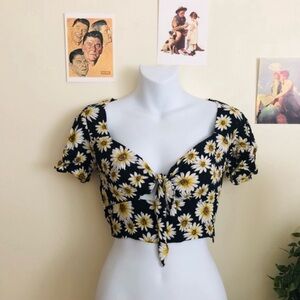 Daisy floral cottage core top
